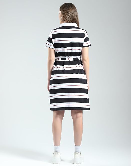 Merrivale Women’s Striped Dress – Stylish Casual Summer Outfit, Comfortable Everyday Wear