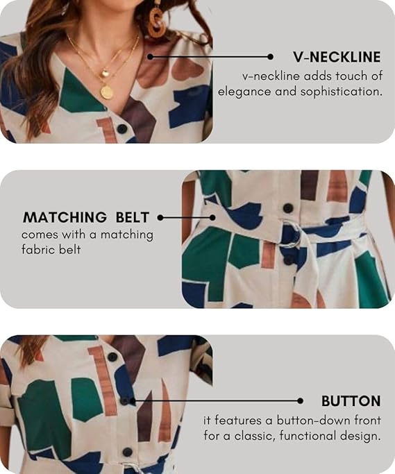 Lunara Fashion Summer Dress for Women | Short A-Line Midi Dress | Lightweight Casual & Vacation Wear