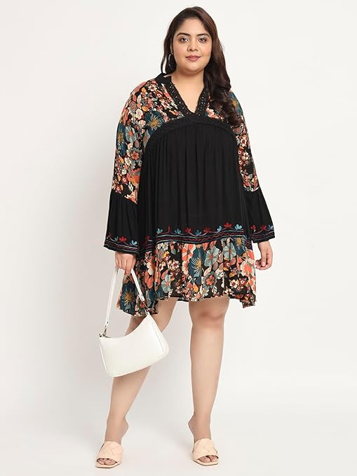 Velora21 Women’s Short Stylish Summer Dress – Casual, Party & Office Wear, Trendy Multicolor