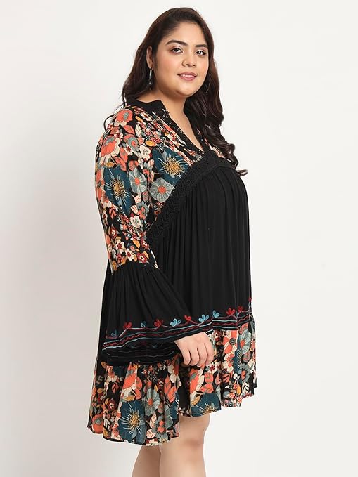 Velora21 Women’s Short Stylish Summer Dress – Casual, Party & Office Wear, Trendy Multicolor