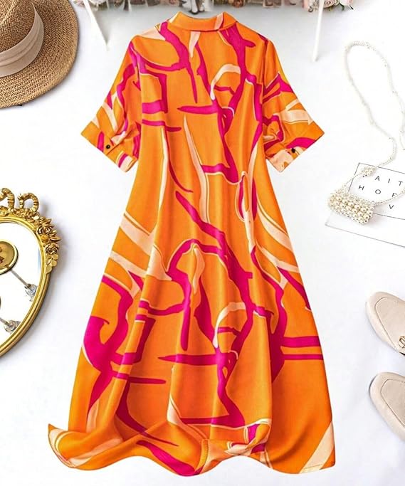 Luniva Fashion Women’s One-Piece Midi Dress – Stylish Summer Party Dress for Events, Dates & Evenings